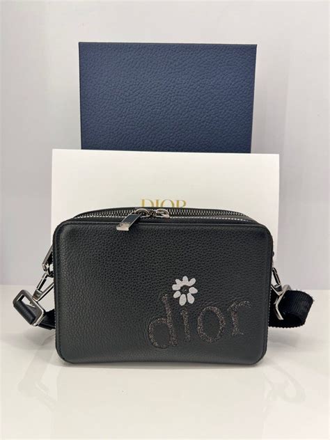 Dior x ERL Pouch with Strap Black 